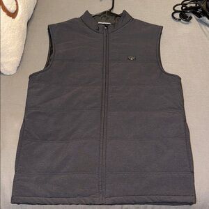 Travis Mathew Black Quilted Vest